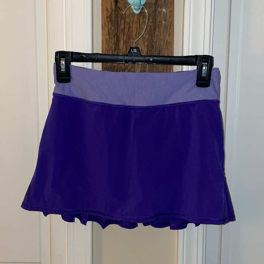 Purple Ruffle Lululemon Athletic Skirt